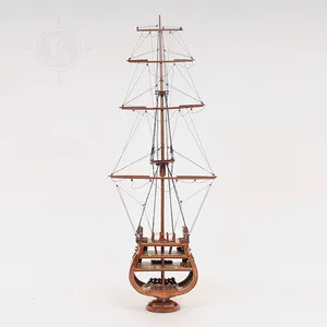 USS Constitution Cross Section Handcrafted Wooden Replica with Display Stand, Collectible, Decor, Gift, Wholesale