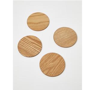 Wholesale Natural Round Square Thin Oak Beech Bamboo Acacia Walnut <b>Drink</b> Pot Custom Tea Coffee Cup Plain Blank Wooden <b>Coaster</b> - Product Image 1