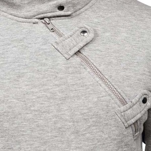 Sudadera con capucha de lana de algodón gris jaspeado de corte clásico para hombre 100% sudadera lisa con logotipo personalizado bordado e impreso para invierno - Product Image 5