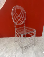 Chaises de banquet transparentes en acrylique pour événements, chaises Chiavari pour mariage