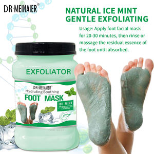 Crema Idratante e Lenitiva per Piedi all'Essenza Naturale di Menta Ghiacciata, Aloe per Nutrimento Delicato, Scrub Esfoliante per Pelle a Buccia di Pollo - Product Image 4