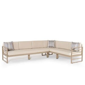 Ensemble de canapés d'extérieur en aluminium de qualité hôtelière Mobilier de jardin Patio Fauteuil en métal pour salon et salle à manger pour canapés de jardin - Product Image 2