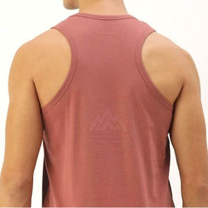 Camiseta sin mangas de entrenamiento para hombre hecha a medida, ropa de gimnasio transpirable para hombre, estilo informal de punto - Product Image 4