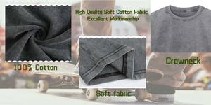 Camiseta nueva de corte cuadrado, 100% algodón, lavado ácido, calidad premium, diseño orgánico 100%, estilo hip hop. - Product Image 5