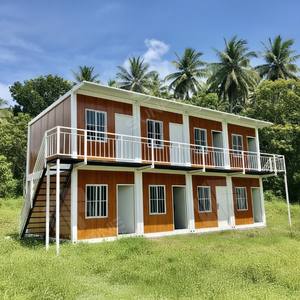 De l'usine professionnelle maisons préfabriquées 20 pieds taille coupe-vent et imperméable à l'eau maison conteneur plat pour appartement - Product Image 1