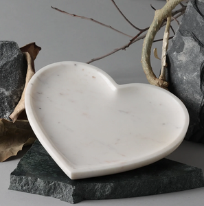 Home <b>Decoration</b> Jewelry Marble Tray Candle Holder Jewelry <b>Decoration</b> <b>Item</b> Heart Shape Luxury Tray - Product Image 5