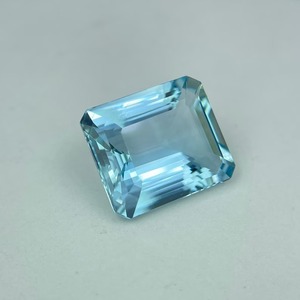 Đá quý tổng hợp <span class=keywords><strong>Aquamarine</strong></span> nhân tạo, chất lượng AAA+, chế tác thủ công, cắt Emerald, đánh bóng, màu xanh da trời, được chứng nhận bởi bên thứ ba, cao cấp - Product Image 1