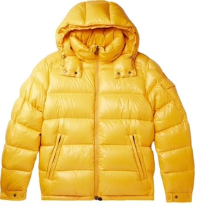 High Street Style Men's Winter <b>Jackets</b> <b>Yellow</b> Color <b>Puffer</b> <b>Jacket</b> Hooded Waterproof Polyester <b>Puffer</b> <b>Jacket</b> DDP Shipping - Product Image 1
