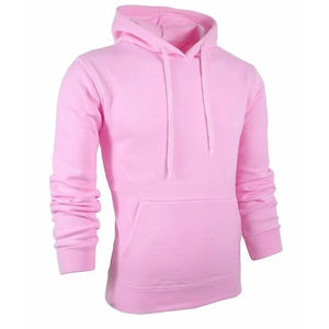 Custom Autumn Solid <b>Black</b> Heavy Fleece Pullover Kangaroo Pocket Drawstring Casual Basics 100% Cotton Eco-Friendly High Quality - Product Image 5