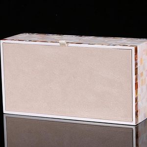 ที่ใส่กระดาษทิชชู่ลายแม่มุกหรูหราและตกแต่งด้วยมือที่ใส่ไม้สี่เหลี่ยมสำหรับห้องน้ำบ้านหรือสำนักงาน - Product Image 4