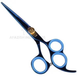 High Quality 5-7 Inch Professional Salon Hair Cutting triple ring Scissors Barber Scissor Hairdressing 3 ring Scissors