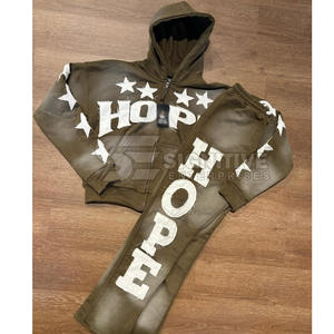 Survêtement pour homme avec un look délavé tendance et un confort quotidien respirant Survêtement pour homme avec un look délavé - Product Image 3