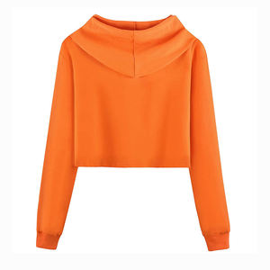 Meilleures ventes de sweats à capuche pour femmes Logo personnalisé 100% polaire en coton biologique Col à capuche écologique Position du logo avant - Product Image 2