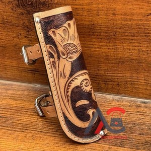 กระเป๋าใส่ธงหนังพร้อมโกลนสำหรับขี่ม้าอุปกรณ์เสริมสำหรับฝึกม้า - Product Image 1