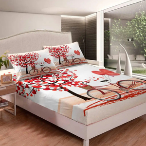 Nouveau 2024 housse de couette personnalisée Queen King Size imprimé coton/Polyester 3 pièces 4 pièces draps de lit teint uni housse de couette literie - Product Image 5
