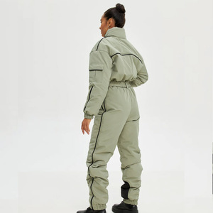 Chaquetas de esquí impermeables de poliéster 100%, pantalones de esquí para esquí Unisex, conjuntos de ropa de nieve para mujer, traje de Snowboard de una pieza - Product Image 2