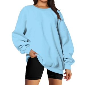Sudadera Oversize para Mujer Más Vendida, Personalizable, Lisa, de Algodón Terry, Tallas Grandes, Diseño en Blanco, Favorita de las Damas, Oversize 2026 - Product Image 1