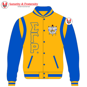 Customized Sigma Gamma Rho Sublimated Satin Embroidered Varsity Jacket Sorority High Quality Breathable Alpha Greek Apparels - Product Image 4