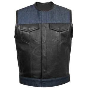 Chaleco de Motocicleta de Cuero PU al por Mayor para Mujer, Invierno, Transpirable, Impermeable, con Forro de Algodón - Product Image 5