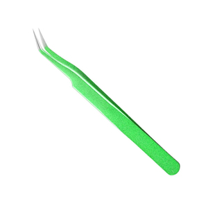 Aciers à haute teneur en carbone manucure pince à épiler papier vert enduit usage professionnel pince à épiler cils avec emballage personnalisé - Product Image 6