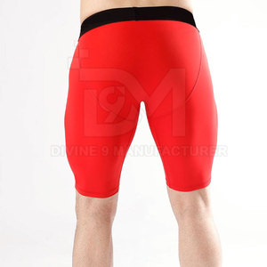 Short de compression pour homme le plus vendu 100% polyester décontracté motif solide taille moyenne logo personnalisé vente en gros au meilleur prix - Product Image 3