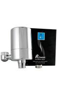 Filtre à eau manuel pour robinet domestique Taiwan Buder, homologué NSF, cartouche KDF Japan Chlornon, boîtier en plastique ABS, argenté