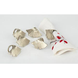 ทองสามเหลี่ยมรูปร่างการออกแบบโต๊ะรับประทานอาหารตกแต่งโลหะแหวนผ้าเช็ดปากใหม่ล่าสุดลวดพับโลหะทองแหวนผ้าเช็ดปาก - Product Image 6