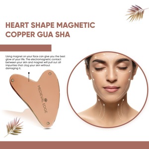เครื่องนวดแกะสลักหน้าด้วยแม่เหล็กทองแดงกัวซาเครื่องนวดรักษาผิวตามธรรมชาติของผู้ผลิตที่ใหญ่ที่สุดต่อต้านริ้วรอย - Product Image 4