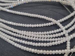 Collar de moissanita personalizado de grado AAA, cuentas de diamante de moissanita blanca, Material de piedra, joyería Mangal Sutra Jhumki - Product Image 2