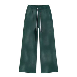 Pantalones Deportivos Desteñidos al Sol al por Mayor, Pantalones Deportivos de Algodón con Corte Acampanado Personalizados, Bordado Personalizado, Lavado Ácido, Pantalones para Hombre, Conjuntos Deportivos - Product Image 4