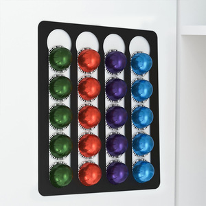 Soporte de Pared para Cápsulas <span class=keywords><strong>Vertuo</strong></span> de Acero Inoxidable, Organizador Adhesivo para Cápsulas de Café <span class=keywords><strong>Nespresso</strong></span> - Product Image 2