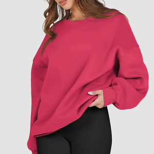 Sudadera y Sudadera con Capucha de Invierno para Mujer, 100% Algodón, Cuello Redondo, Manga Larga, Diseño Personalizado, Felpa Ecológica - Product Image 3