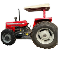 Traktor Mini Pertanian MF 375 4WD 85HP Mesin Diesel 4 Silinder Kopling Dua Tahap Kebisingan Rendah Kemudi Hidrolik Penggerak Roda 4x4