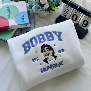 Personnage brodé personnalisé T-Shirt coton lourd Tee pour hommes femmes Design mignon décontracté mode idée cadeau en gros - Product Image 2