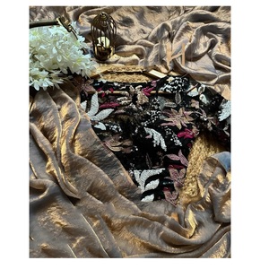 Latest Arrival Indian Traditional Exclusive Handloom Tussar Silk Fabric Saree With Digital Printed Saree Bridal Wedding Wear - Product Image 1