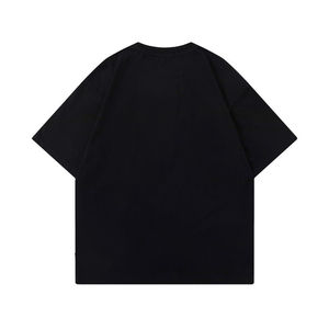 T-shirt à épaules tombantes pour hommes en gros avec impression bouffante nouveau style à manches courtes 100% coton - Product Image 6