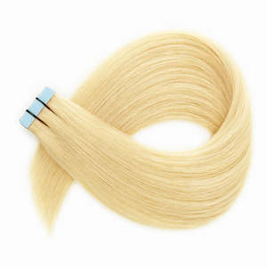 ผมต่อแบบปลายแบน Remy Indian Hair # บลีชบลอนด์ตรงสี 613 - Product Image 1