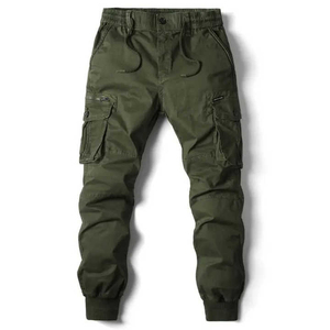 Pantalons pour hommes Pantalons cargo décontractés Pantalons cargo évasés en coton à fermeture éclair délavés Pantalons cargo respirants à prix réduit OEM vente en gros - Product Image 5