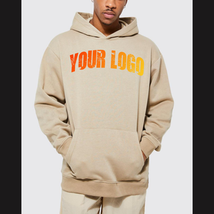 Sweat-shirts à capuche surdimensionnés en molleton 100% coton 500 GSM personnalisés, brodés, pour hommes, vêtements de sport d'hiver - Product Image 1