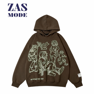 เสื้อฮู้ดดี้และเสื้อสเวตเชิ้ตผู้หญิง สำหรับฤดูใบไม้ร่วง ผ้าฝ้ายเนื้อหนา อุ่นสบาย ระบายอากาศได้ดี สไตล์สตรีทแวร์ สำหรับสาวๆ - Product Image 1