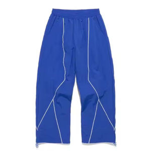 <b>Men</b> Two Piece Set <b>Zip</b> up Vintage Windbreaker Sublimation Tracksuit Windbreaker <b>Short</b> Set Nylon Tracksuit contrast color - Product Image 3