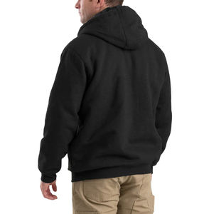 Sudadera con capucha y cremallera para hombre con forro térmico para un calor extra para actividades al aire libre y ropa informal cómoda y duradera - Product Image 2