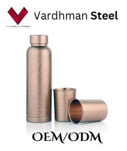 Handwork Enamel Copper Bottle 1 LTR, un chef-d 'œuvre de l'artisanat L'émail du travail manuel rencontre le cuivre, Copper Flask 1000 ML - Product Image 5