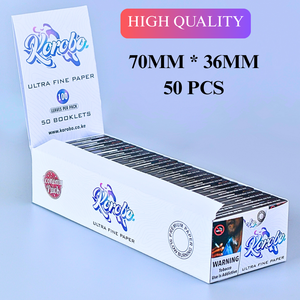 กระดาษมวนบุหรี่พรีเมียม โคโรโบ คิงไซส์ สีขาว บางพิเศษ แบบเผาไหม้ช้า ทำจากเยื่อไม้ สำหรับบุหรี่คุณภาพสูงและการใช้ยาสูบ - Product Image 2