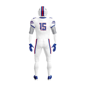Ensemble d'uniformes personnalisés de l'équipe de football américain avec logo brodé, numéro et design, tissu de qualité supérieure, fournisseur OEM ODM - Product Image 6