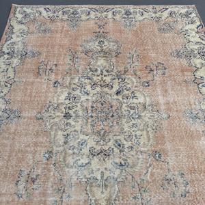 พรมวินเทจขนาด 0.6x9.7 ฟุต (18x297 ซม.) สีน้ำตาลออมเบร พรมตุรกี - Product Image 3