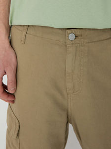 High-Quality Custom Cotton Cargo <b>Shorts</b> Washable Multi-pocket Straight Fit <b>Men's</b> Fashion With <b>Tailored</b> Logo - Product Image 4