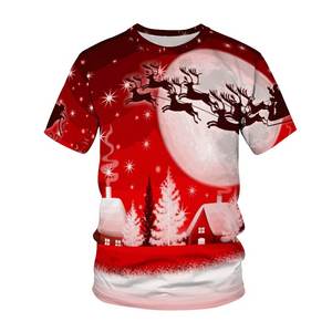 T-shirt de Noël Ringer personnalisé pour hommes 100% coton tissu tricoté impression numérique élégant en gros mode pour hommes - Product Image 1