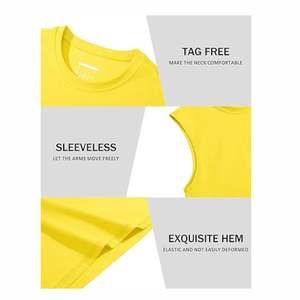 Venta al por mayor ligero 100% algodón camisetas sin mangas para Hombres estilo vintage cuello redondo caída Sisa corte transpirable de punto superior - Product Image 4