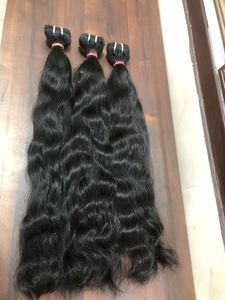 Cuticule cambodgienne brute alignée 100% non traitée naturelle ondulée Super soyeuse lisse vague temple cheveux humains paquets Extensions vendeur - Product Image 3